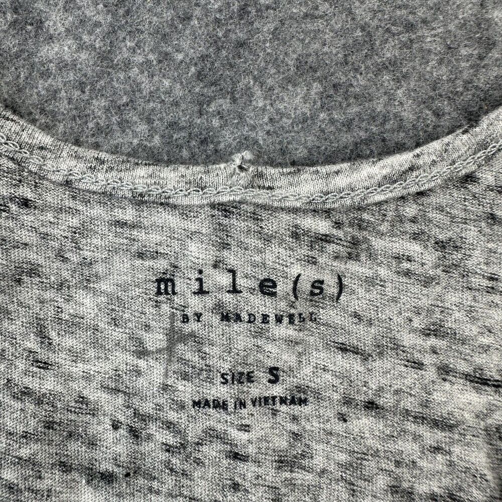 Madewell Mile(s) Tank Top Womens Small Gray Out Of Town Graphic Travel Casual - Picture 3 of 8